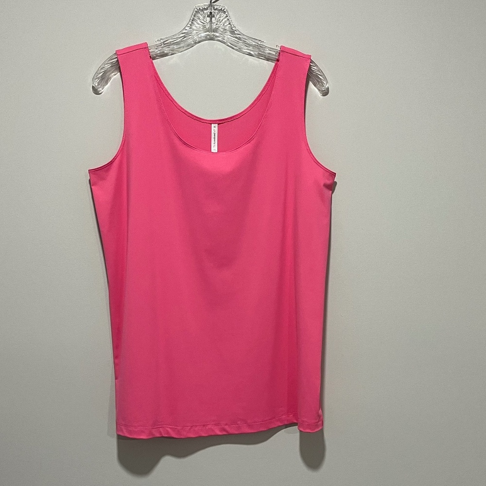 Passports Tank Top, Pink Size XLarge NWT